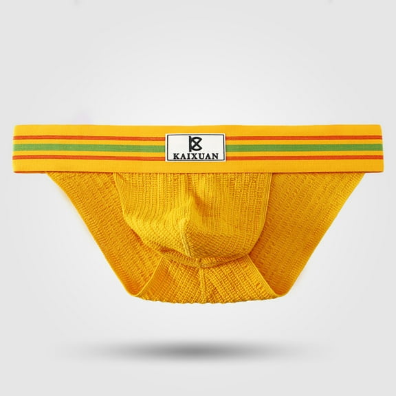 Lilgiuy Men Casual Hollow-carved Design Double Thong Panties Hip Lift Low Waist Underwear Pants 2022 Fall Winter