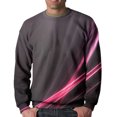 thumbnail image 1 of Lilgiuy Men Casual Round Neck Long Sleeve Pullover 3D Printed Sweatshirts Blouse Regular Fit, 1 of 4