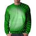 thumbnail image 1 of Lilgiuy Men Casual Round Neck Long Sleeve Pullover 3D Printed Sweatshirts Blouse Streetwear, 1 of 4