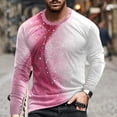 thumbnail image 1 of Lilgiuy Men Casual Round Neck Short Sleeve Pullover Line 3D Printed T-Shirt Blouse for Bodybuilding Gym, 1 of 5