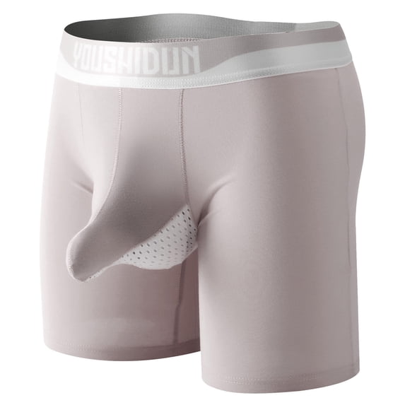 Lilgiuy Men Casual Solid Charming Breathable Low Waist Buttock Lift Underwear Boxers Pants for Sports Performance