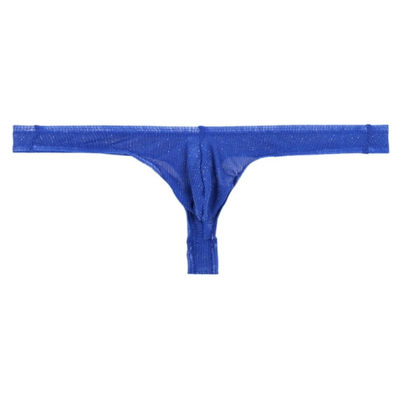 Lilgiuy Men Casual Solid Underwear Ultrabook Low Waist Seamless Thong Fashion 2022 Spring Winter