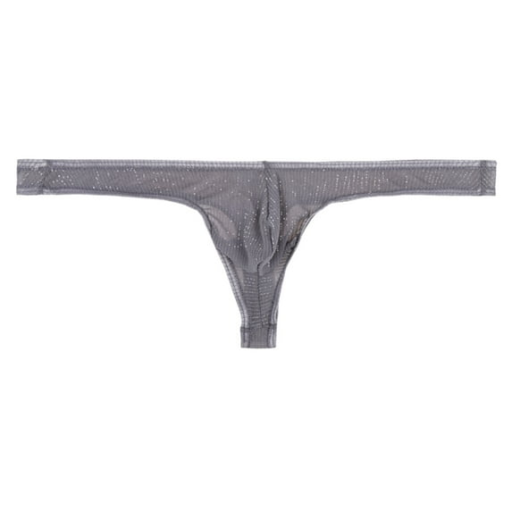 Lilgiuy Men Casual Solid Underwear Ultrabook Low Waist Seamless Thong Winter Fashion 2022
