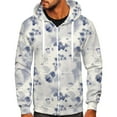 thumbnail image 1 of Lilgiuy Men Casual Sports Fitness Sweatshirt Hooded Zipper Gradient Tie-Dye Print Jacket Gray 2022 Fall Winter, 1 of 4