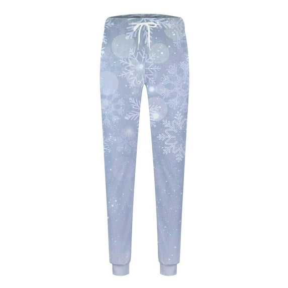 Lilgiuy Men CasualSweatpants Christmas 3D Printed Elastic Trousers Fall Clothes for 2022 Spring Winter