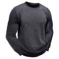 thumbnail image 1 of Lilgiuy Men Fashion Casual Round Neck Long Sleeve Thicken Pullover Sweatshirts Blouse for Leggings Coats or Pants, 1 of 5