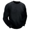 thumbnail image 1 of Lilgiuy Men Fashion Casual Round Neck Long Sleeve Thicken Pullover Sweatshirts Blouse for Workplace Office Business, 1 of 5