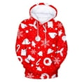 thumbnail image 1 of Lilgiuy Men's Casual Christmas Sweater Fleece Digital Printing Hooded Sweatershirt, 1 of 5