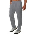 thumbnail image 1 of Lilgiuy Men's Casual Loose Solid Half WaistPockets Long Pants Fall Fashion for 2022 Spring Winter, 1 of 5