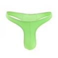 thumbnail image 1 of Lilgiuy Men's Charming Thongs Seamless Low-waisted Charming Adult Revealing Buttocks Narrow-brimmed T Pants Classic Multipack Panties, 1 of 5