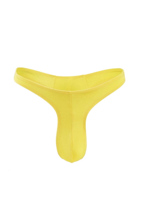 Men's Charming Thongs Seamless Low-waisted Charming Adult Revealing Buttocks Narrow-brimmed T Pants Comfort Flex Fit Underpants