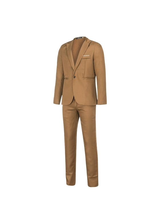 Men's Fashion Suit Jacket + Suit Pants Two-piece Suit