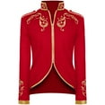 thumbnail image 1 of Lilgiuy Men's Halloween Retro Style Stitching Suit Gold Embroidered Jacket, 1 of 4