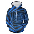 thumbnail image 1 of Lilgiuy Men's Hooded Sweater Non Positioning Dizziness Print Pullover Casual Long Sleeved Top for New Year Christmas Halloween, 1 of 4