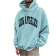 thumbnail image 1 of Lilgiuy Men's Hoodie Letter Printed Pullover Long-sleeved Top Hooded Sweatshirts for Going Out, 1 of 5