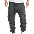 thumbnail image 1 of Lilgiuy Men's Joggers Sweatpants Gym Training Workout Pants Slim Fit Drawstring Elastic Waist Sweat Pants with Multi Pockets, 1 of 4