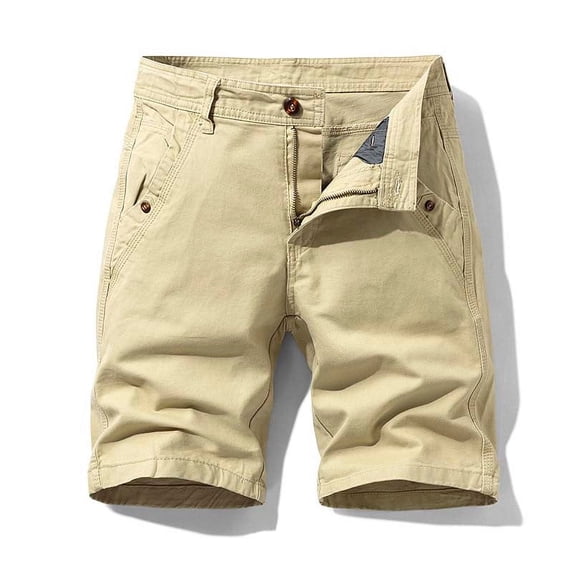 Lilgiuy Men's Loose Bermuder Shorts Multi Pocket Fashion Loose Casual Straight Leg Cargo Shorts Golf Tactical Fishing Clearance