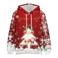 thumbnail image 1 of Lilgiuy Men's Novelty Casual Christmas Printed Sweater Long Sleeve Hooded Pocket Top Sweater for Party Club Birthday, 1 of 4