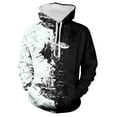 thumbnail image 1 of Lilgiuy Men's Novelty Color Block Pullover Hoodie Casual Round Neck Print Long Sleeve Hooded Sweatshirt for Tennis Golf, 1 of 1