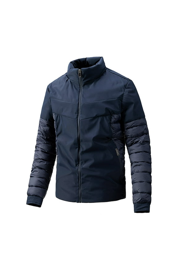 Men's Novelty Jacket Stand Collar Lightweight Padded Jacket Winter Warm Jacket Casual Coat for Leggings Jeans or Pants