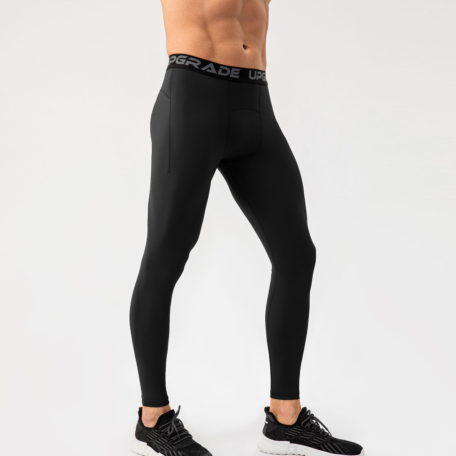 Lilgiuy Men's Quick Drying Yoga Pants Sports High Elastic Tights