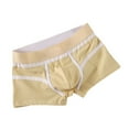 thumbnail image 1 of Lilgiuy Men's Solid Color Boxer Large Size Mid Waist Boxer Briefs(Beige,XL) Fall Fashion 2022 Spring Winter, 1 of 3