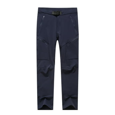 Lilgiuy Men's Solid Fashion Outdoors Quick Drying Hiking Pants Trousers for Athletic Workout