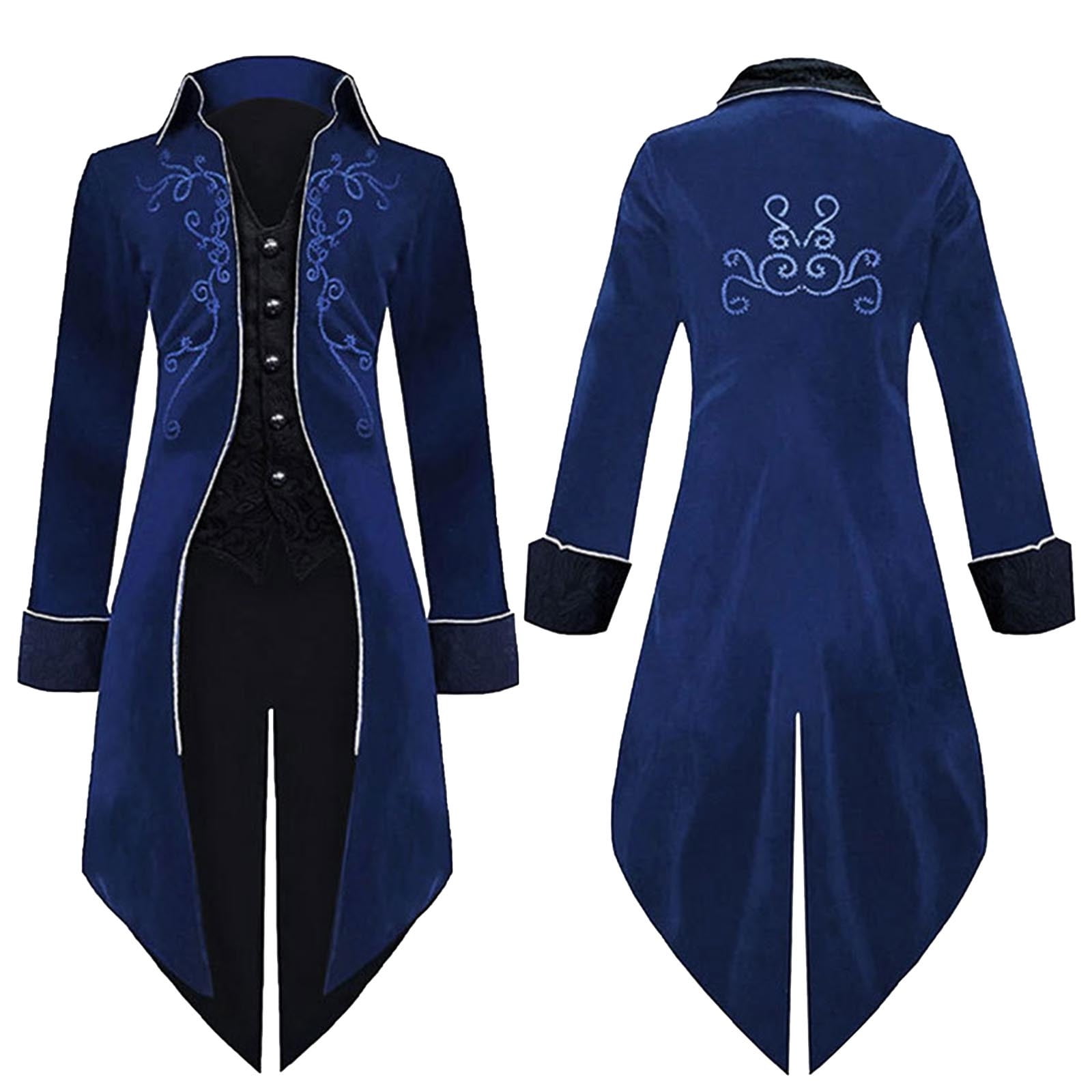 Men Gothic Tailcoat Steampunk Vintage Coat Jacket for Rocking Party main image 1