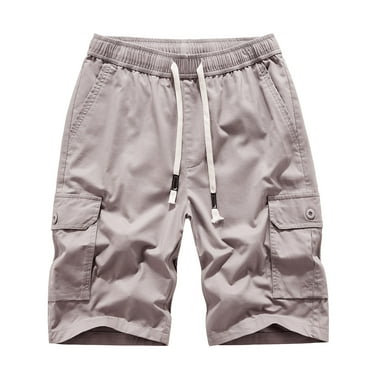 Lilgiuy Men's Summer Outdoor Shorts Casual Overalls Plus Size Have Pockets Drawstring Fitness Shorts Training Fishing Jogger Clearance