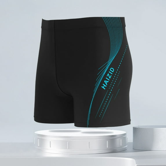 Lilgiuy Men's Swimming Shorts Boxer Spa Pants Printed Beach Swimming Shorts Fall Fashion for 2022 Spring Winter