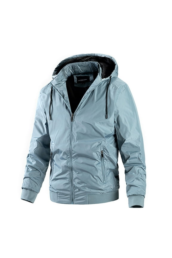 Men's Thin Jacket Casual Sports Windbreaker Hooded Jacket Gifts for Your Family or Friends