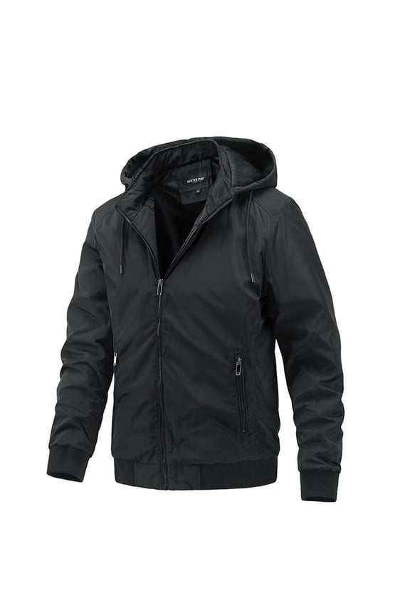 Men's Thin Jacket Casual Sports Windbreaker Hooded Jacket for Riding Hunting