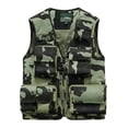 thumbnail image 1 of Lilgiuy Men's Thin Sports Vest Casual Multifunctional Classic Utility Sleeveless Vest for Hiking Jogging Hunting Khaki, 1 of 5