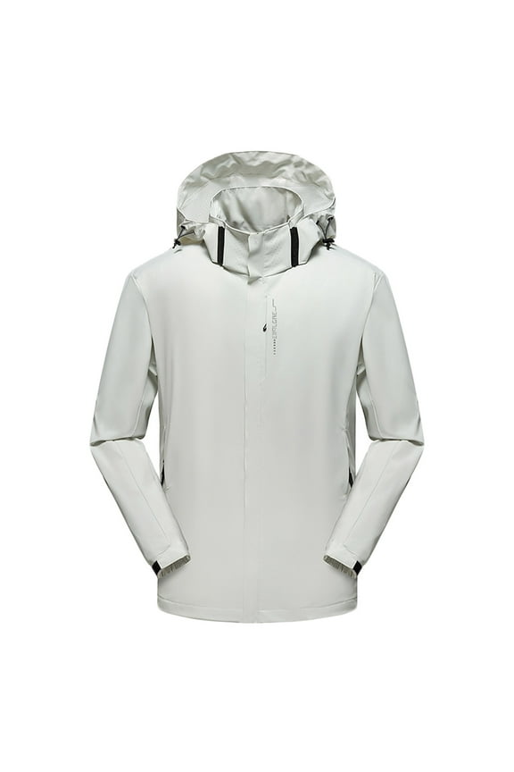Men's Thin Windbreaker Slim Fitting Zipper Pocket Sun Protection Suit Outdoor Charging Jacket Coat Gifts for Your Family or Friends