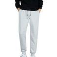 thumbnail image 1 of Lilgiuy Men's Winter Thicken Sweatpants Casual Solid Color Drawstring Slim Fit Bundle Feet Full Length Active Running Jogger Pants for Cold Weather, 1 of 3