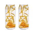 thumbnail image 1 of Lilgiuy Men's Woman's Socks Funny Hamburger Fries 3D Print Cotton Sweat-absorbent Short-section Socks Winter Clothes for 2022, 1 of 2