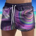 thumbnail image 1 of Lilgiuy Men's And Women's Five-point Quick-drying Drawstring Printing Breathable Sports Surfing Seaside Vacation Beach Trunks Swimming Trunks Fall Clothes for 2022 Spring Winter, 1 of 3