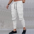 thumbnail image 1 of Lilgiuy Mens Casual Joggers Sweatpants Casual Solid Color Slim Fit Elastic Waist Drawstring Cargo Pants with Multiple Pockets for Jogging Running or Athletic Activities, 1 of 5