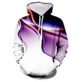 thumbnail image 1 of Lilgiuy Mens Hoodies Pullover Sweatshirt Color Block Round Neck Long Sleeve Patchwork Casual Hoodie with Pockets for New Year Christmas Halloween, 1 of 4