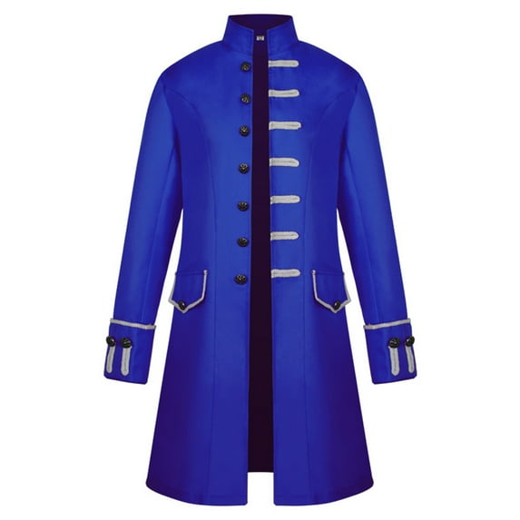 Lilgiuy Mens Steampunk Vintage Tailcoat Goth Jacket formal Retro Renaissance Frock Coat Uniform Medieval Halloween Costume for Going Out