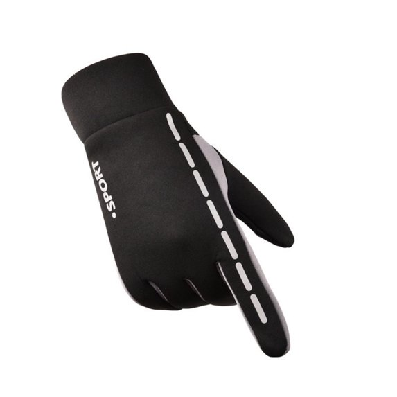 Lilgiuy Mens Winter Warm Waterproof With Anti-Slip Elastic Cuff, Thermal Lining Gloves