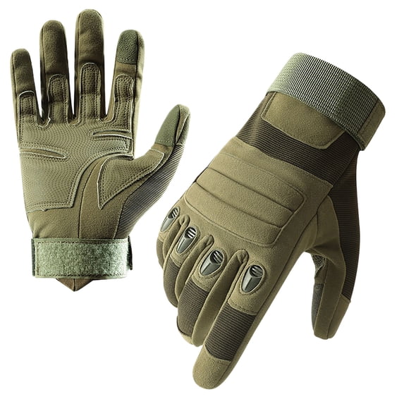 Lilgiuy Motorcycle Gloves for Men & Women, Winter Outdoor Windproof Rainproof Cold Proof Ski Riding Warm Gloves for Cycling, Hunting, Motorcycling, Climbing (Green,XL)