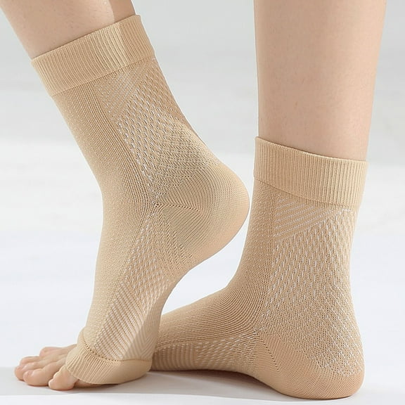 Lilgiuy New Comfort Foot Anti-Fatigue Women Compression Socks Sleeve Elastic Men's Socks for Basketball Football Golf
