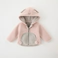 thumbnail image 1 of Lilgiuy Newborn Clothing Baby Boys Girls Winter Coat Cute Solid Warm Knit Animals Outwear Hooded Coat Jacket for Festival Holiday, 1 of 5