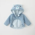thumbnail image 1 of Lilgiuy Newborn Clothing Baby Boys Girls Winter Coat Cute Solid Warm Knit Animals Outwear Hooded Coat Jacket for Festival Holiday, 1 of 5
