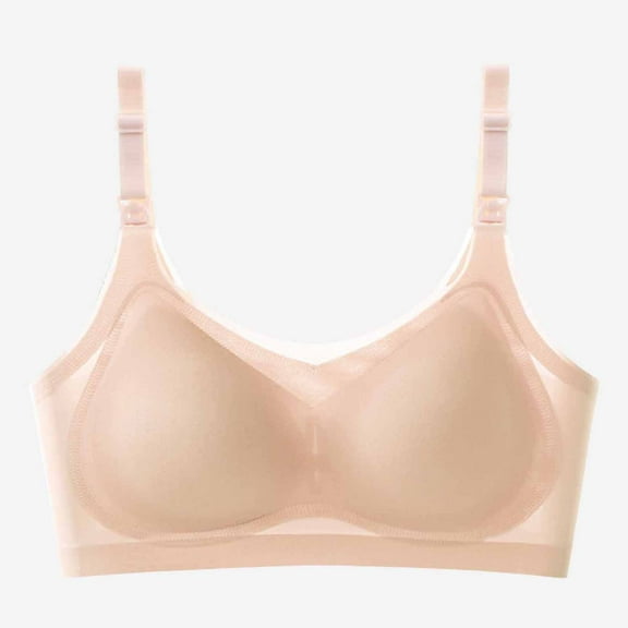 Lilgiuy Nursing Bras for Breastfeeding, Wireless Seamless Comfort Maternity Bra, Pregnancy Sleep Bralette