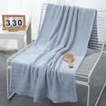 thumbnail image 1 of Lilgiuy Oversized Bath Towel, Family Bath Sheet Towel for Bathroom Soft Fuzzt Thick Microfiber Towel for Adult, Quick Dry Highly Absorbent Towel for Swimming, 35.43" x 66.92", Blue, 1 of 1