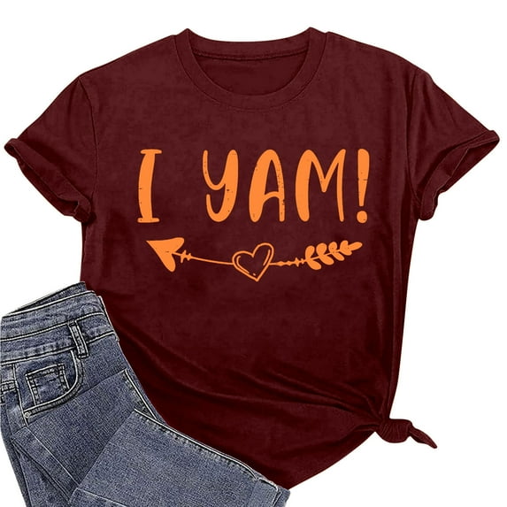 Lilgiuy Oversized T Shirts for Women Cute Letter Print Tees Shirts Crewneck Summer Short Sleeve Tops Casual Loose Fit Blouses for Outdoor Activities