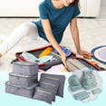 thumbnail image 1 of Lilgiuy Packing Cubes for Travel, 6 Pcs Lightweight Travel Cubes for Packing, Multifunctional Travel Packing Cubes Travel Packing Organizers for Storing and Classifing Clothes, 1 of 4