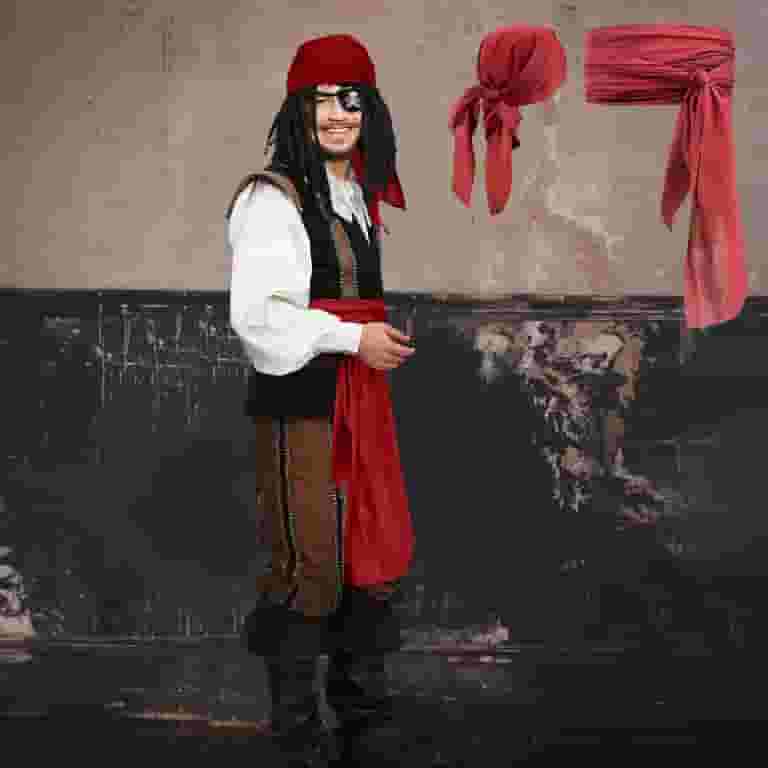 Lilgiuy Pirate Costume Accessories Women Mens Pirate Hat with